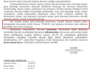 Genç Avukat Baroya Açtığı Davayı Kazandı