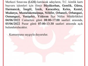 Lgs Adayları Dikkat! Bursa Valiliği Duyurdu...