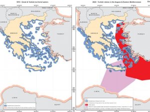 Yunanistan’dan Yurtdışındaki Temsilciliklerine Türkiye Karşıtı 16 Farklı Harita