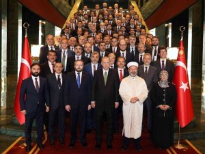 Cumhurbaşkanı Erdoğan, Diyanet İ̇şleri Başkanlığı Müşavir Ve Ataşeleri İle Bir Araya Geldi