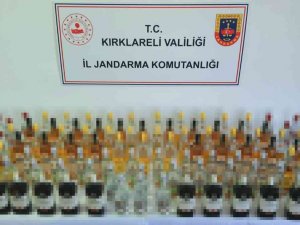 Bulgaristan’dan Getirilen Piyasa Değeri 70 Bin Tl’lik 125 Litre Kaçak İçki Ele Geçirildi