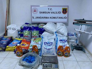 Jandarmadan Sahte Deterjan İmalathanesine Baskın