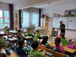 İ̇lkokul Öğrencileri Çevre Dostu Okul Eğitimi Aldı