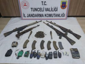 Tunceli’de Eren-abluka7 Operasyonunda Silah Ve Yaşam Malzemesi Ele Geçirildi