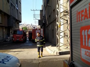 Terlik Fabrikasında Korkutan Yangın