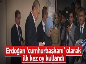Cumhurbaşkanı Erdoğan oyunu kullandı VİDEO İZLE