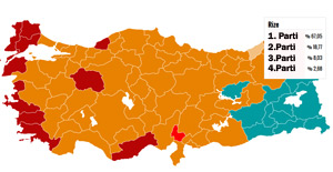 Rize Seçim Sonuçları Rekora Koşuyor