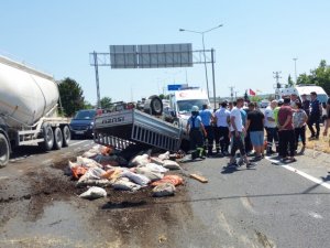 Freni Boşalan Kamyonet Dehşet Saçtı: Kaza İçinde Kaza
