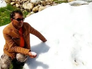 Mersin’de Dolu 10 Dakikada Bahçelere Zarar Verdi