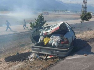 Hatay’da Saman Yangını Zincirlemeye Kazaya Neden Oldu: 10 Yaralı