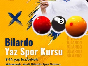 Sinop’ta ‘Bilardo Yaz Spor Kursu’ Başlıyor