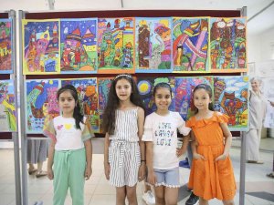 Aydın Büyükşehir Belediyesi Kültür Merkezleri Kursiyerleri Resim Sergisi Açtı