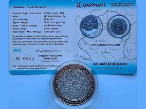Karamanoğulları Dönemine Ait Dirhem Hatıra Para Olarak Bastırıldı