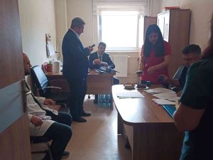 Korkmaz, Bayat Devlet Hastanesi Çalışanları İle Bir Araya Geldi