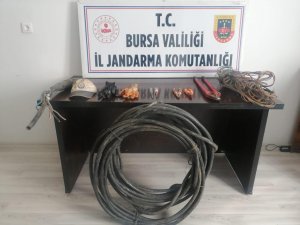 Kablo Hırsızları Suç Üstü Yakalandı