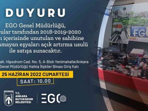 Toplu Taşıma Araçlarında Unutulan Eşyalar Satışa Çıkıyor