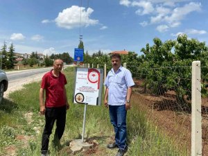 Mihalıççık İlçesi Akdeniz Meyve Sineğinden Ari Alan Tesis Edildi