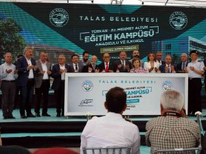 Talas’ta Millet Bahçesine İlk Temel Atıldı