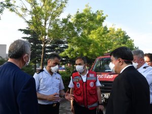 Jandarma Ve Sahil Güvenlik Akademi Başkanlığında Çıkan Yangın Söndürüldü