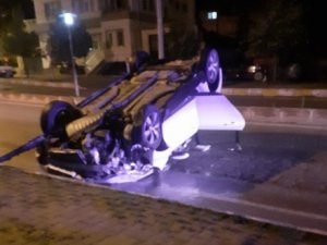 Tavşanlı’da Bir Otomobil Takla Attı: 1 Yaralı