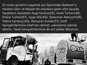 Dursunbey’de Kazada Ölenleri İsimleri Belli Oldu