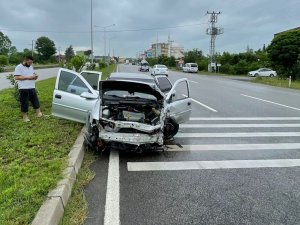 Samsun’da Trafik Kazası: 1 Yaralı