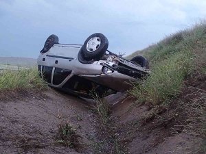 Şiddetli Sağanak Yağış Kazaya Sebep Oldu