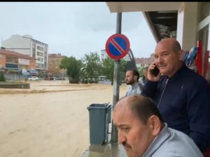 Bakan Soylu Akyurt’taki Sel Bölgesinde İncelemelerde Bulundu