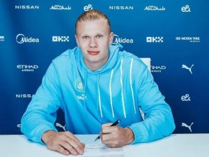 Erling Haaland, Manchester City’e İmzayı Attı