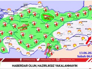 Orta Karadeniz’de ‘Çok Kuvvetli Yağış’ Uyarısı