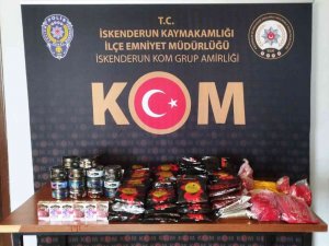 Arsuz’da Nargile Tütünü Ve Makaron Operasyonu