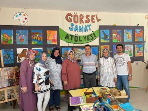 İ̇lkokul Öğrencilerinin Görsel Sanat Atölyesi Tam Not Aldı