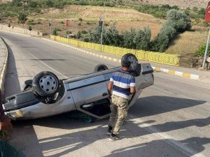 Siirt’te Araç Takla Attı: Sürücü Kazayı Yara Almadan Atlattı