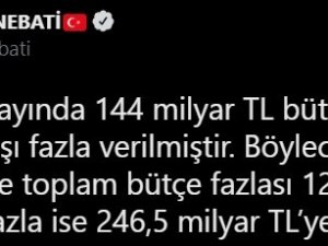 Bakan Nebati: “Bütçe Gelirlerinin İhtiyatlı Duruşla Desteklenmesi Faiz Dışı Fazla Verdi”