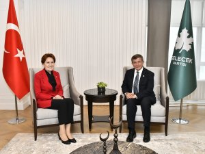 İ̇yi̇ Parti Genel Başkanı Akşener’den Davutoğlu’na Ziyaret