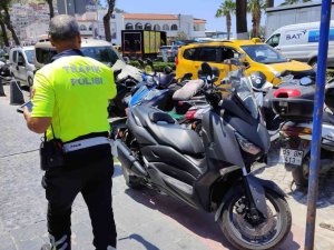Yaya Yolunda Motosiklet Kullananlara Ceza Yağdı