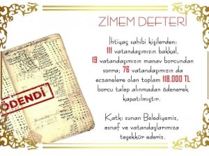 Zimem Geleneğiyle 118 Bin Liralık Borç Silindi