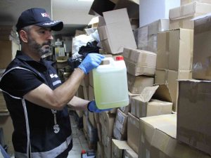 Aydın’da Üretim Tesisine Sahte Alkol Baskını