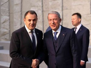 Bakan Akar, Yunanistanlı Mevkidaşı Panagiotopoulos İle Görüştü