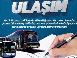 Elazığ’da Yks’ye Girecek Öğrencilere Ücretsiz Ulaşım Hizmeti