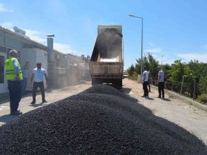 Sinop Küçük Sanayi’de Asfalt Çalışması