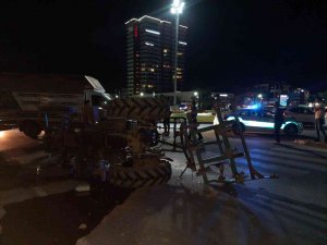 Kamyonet Ve Traktör Çarpıştı: 1 Yaralı
