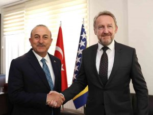 Bakan Çavuşoğlu, Sda Partisi Lideri İ̇zzetbegoviç İle Görüştü