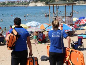 Mavi Bayraklı Plajlarda İlk Yardım Timi Görev Başında