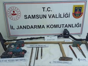 Samsun’da Kaçak Kazıya 6 Gözaltı