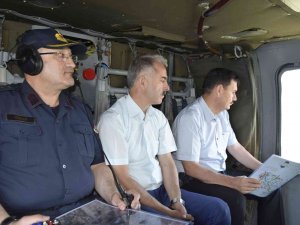 Burdur’u Antalya’ya Bağlayan Yollarda Jandarmadan Helikopter Destekli Trafik Denetimi