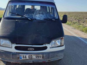 Araçtan İnen Çocuğa Minibüs Çarptı