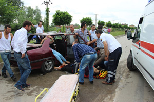 Samsun'da trafik kazası 7 yaralı