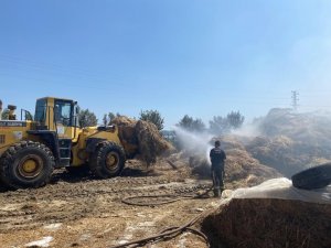 Manavgat’ta Besihanede 3 Bin Ot Balyası Yandı