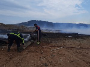 Plajda Çöp Yakmak İsterken Yangına Sebep Oldu